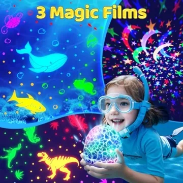 Baby Night Light Projector with Soothing Sounds and Colors