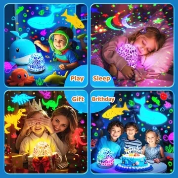 Baby Night Light Projector with Soothing Sounds and Colors