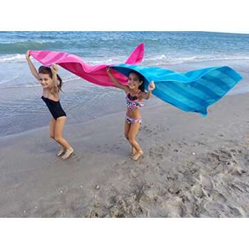 Maya Island Beach Towels 4 Pack Extra Soft Cotton