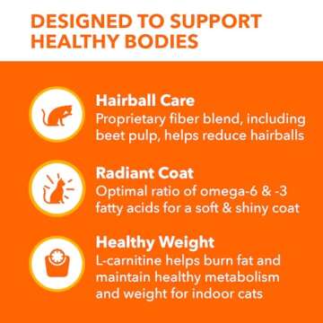 Iams Proactive Health Adult Indoor Weight & Hairball Care Dry Cat Food with Salmon, 16 lb. Bag
