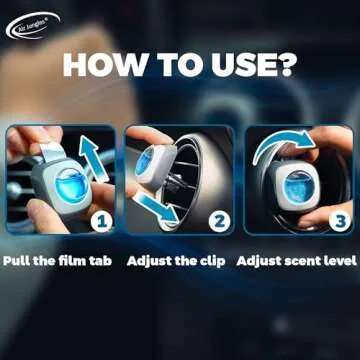 Air Jungles Car Air Freshener Clip - Long Lasting Aroma