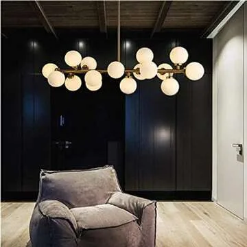 Modern Modo Round Glass LED Chandelier Pendant Lamp