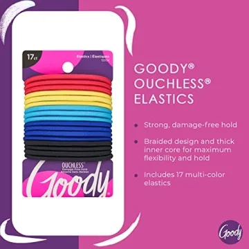 Ouchless Hair Tie Assorted Colors - 17 Count