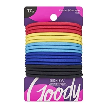 Ouchless Hair Tie Assorted Colors - 17 Count