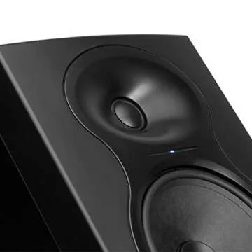 KALI AUDIO LP-6 V2 6.5" Project Lone Pine Powered Studio Monitor - Low-Noise Bi-Amped Professional Studio Speaker for Music Production - 80W, 115dB Max SPL - TRS, RCA, XLR Inputs - Single, Black