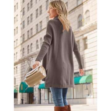 LILLUSORY Oversized Turtleneck Pullover Sweaters Womens 2024 Long Tunic Sweater Winter Trendy Casual Poncho Cowl Neck Cute Tops Dress Fall Fashion Clothes Outfits Clothing