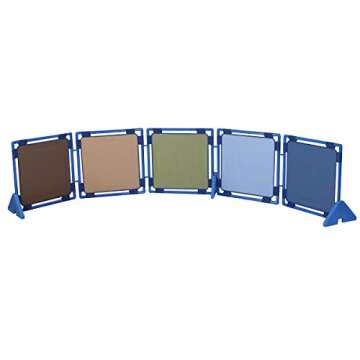 Children's Factory Rectangle PlayPanel Set - 5, Kids Room Divider Panel, Classroom Partition, Free-S...