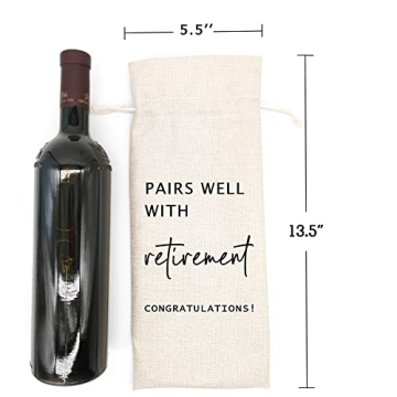 Socive Retirement Wine Bag - Perfect Retirement Gift