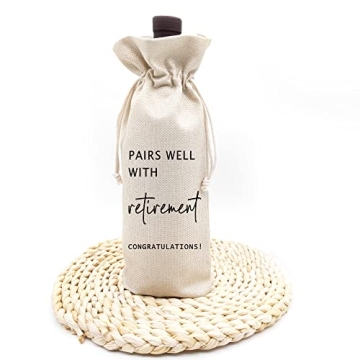 Socive Retirement Wine Bag - Perfect Retirement Gift