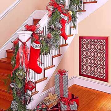 Stellar Air Wood Decorative Return Air Grille, Heavy Duty Decorative Wall Grille for Home, Walls, and Ceilings Vents (not for Floor use) Easily Installation, Style Moroccan,(20 x 25),Inside