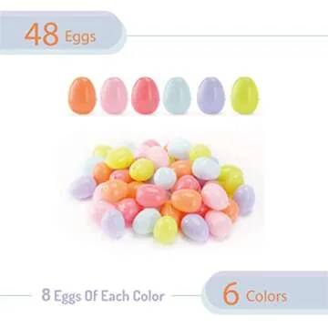 Mr. Pen Fillable Easter Eggs - Pack of 48 Colorful and Durable Easter Eggs for All Occasions