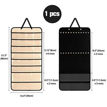 Lolalet Double-Sided Jewelry Organizer Stylish Storage Solution