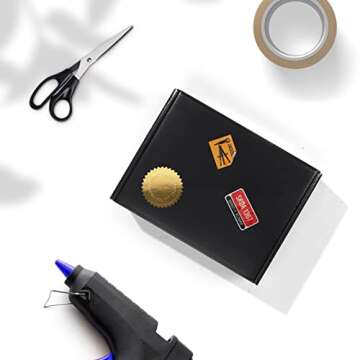 ZBEIVAN 8x6x4 Black Small Shipping Boxes, 20 Packs Corrugated Cardboard Mailer Boxes for Packaging Small Business Mailing Gifts Wrap Boxes with Lids