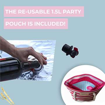 Stylish Insulated Wine Tote - Perfect for Lovers