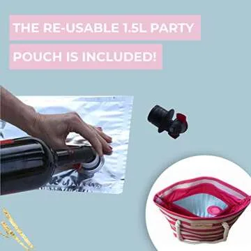 Stylish Insulated Wine Tote - Perfect for Lovers