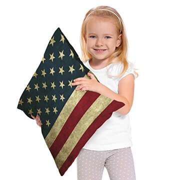 Moslion American Flag Pillow Cover for Stylish Home Decor