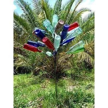 Big 28 Wine Bottle Tree for Yard and Garden Decor