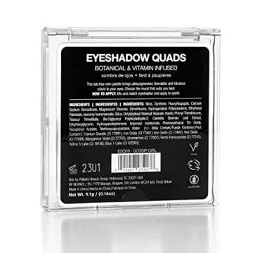 Palladio Eyeshadow Quads, Velvety Pigmented Blendable Matte, Metallic & Shimmer Finishes, Creamy For...