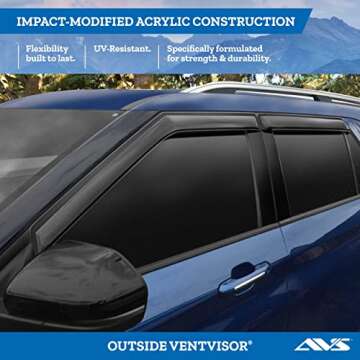 AVS Rain Guards for 2010-2013 Ford Transit Connect