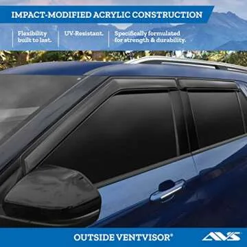 AVS Rain Guards for 2010-2013 Ford Transit Connect