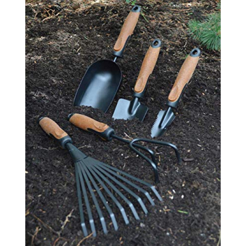 Olmsted Forge Heavy Duty 5 Piece Garden Tool Set