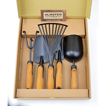 Olmsted Forge Heavy Duty 5 Piece Garden Tool Set