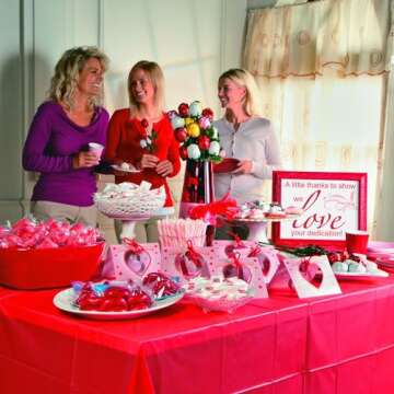 Fun Express Valentine's Day Red and Pink Fortune Cookies, 50 Pack, Individually Wrapped, Great for V...