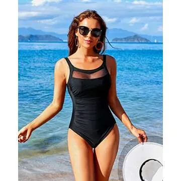 Comfortable Tempt Me Women One Piece Mesh Swimsuit