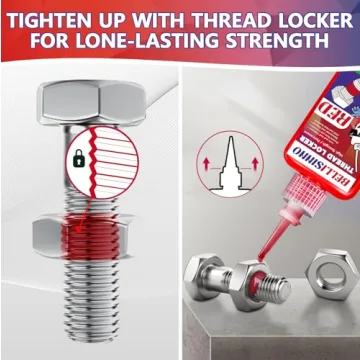 Blue & Red Threadlocker for Nuts Bolts Fasteners - Secure Hold