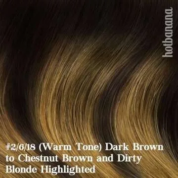 HOTBANANA Real Human Hair Clip-in Extensions for All Styles