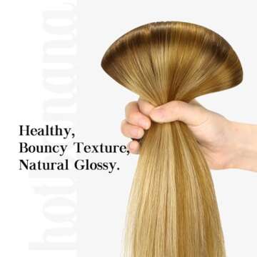 HOTBANANA Real Human Hair Clip-in Extensions for All Styles