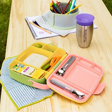 Munchkin Lunch Bento Box for Kids with Utensils