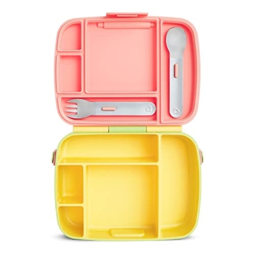 Munchkin Lunch Bento Box for Kids with Utensils