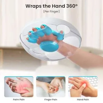 NOWWISH Hand Massager with Heat and Compression for Arthritis and Carpal Tunnel Pain, Birthday Gifts...