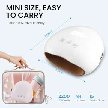 NOWWISH Hand Massager with Heat and Compression for Arthritis and Carpal Tunnel Pain, Birthday Gifts for Women Men - White