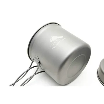 Lightweight TOAKS Titanium Cook Set for Outdoor Cooking