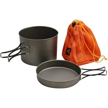 Lightweight TOAKS Titanium Cook Set for Outdoor Cooking