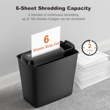 Bonsaii Paper Shredder Compact Design for Home Office