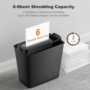 Bonsaii Paper Shredder Compact Design for Home Office
