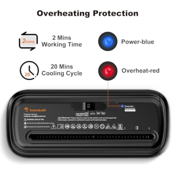 Bonsaii Paper Shredder Compact Design for Home Office