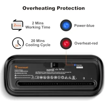 Bonsaii Paper Shredder Compact Design for Home Office