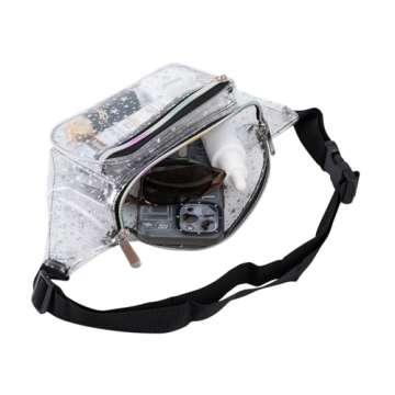 Holographic Stars Fanny Pack for Festivals and Concerts