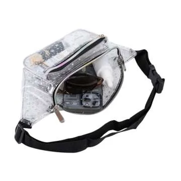 Holographic Stars Fanny Pack for Festivals and Concerts