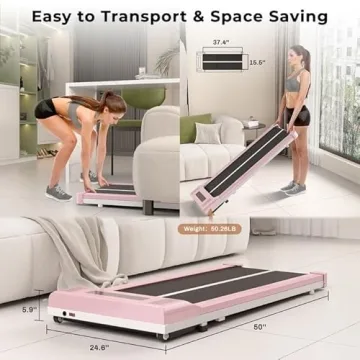 Dskeuzeew Walking Pad - Portable Treadmill for Home Use