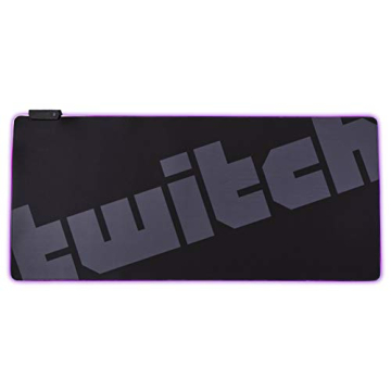 Twitch XL RGB Light Up Desk Pad - Experience Gaming with Style and Comfort