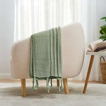 Cozy Bliss Knit Throw Blanket Soft Elegant Home Decoration