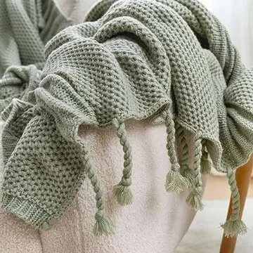 Cozy Bliss Knit Throw Blanket Soft Elegant Home Decoration