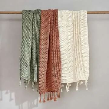 Cozy Bliss Knit Throw Blanket Soft Elegant Home Decoration