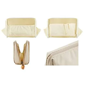 Kososuru Small Makeup Bag for Purse Portable Waterproof Cosmetic Bag Travel Makeup Pouch for Women (Light pink, Square)
