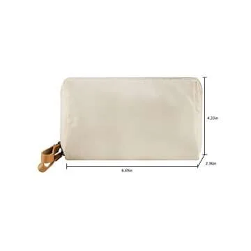 Kososuru Small Makeup Bag for Purse Portable Waterproof Cosmetic Bag Travel Makeup Pouch for Women (Light pink, Square)